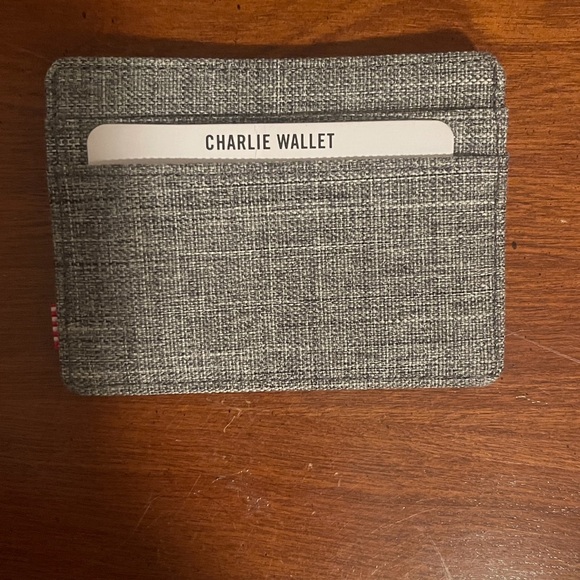 NWT Brand new, never used Herschel Supply Co. Gray Charlie wallet / Card Holder - Picture 4 of 8